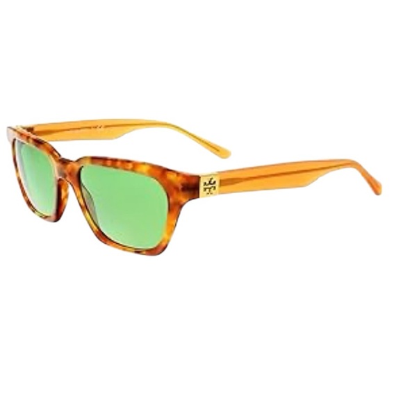 Tory Burch Tortoise Sunglasses with Green Lenses main image 6